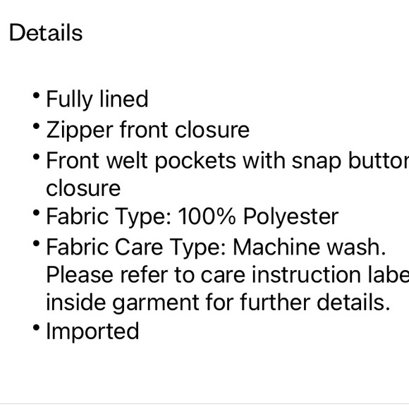 Just Fab Corduroy Mauve Full Zip Jacket, Size L, NEW - Picture 4 of 5